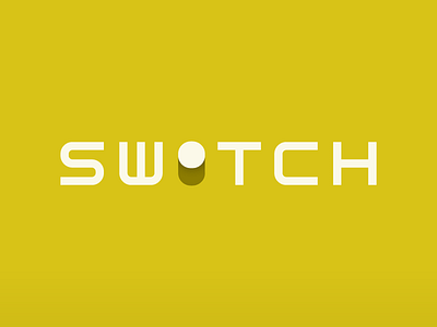 Switch flip logo on subtle switch type