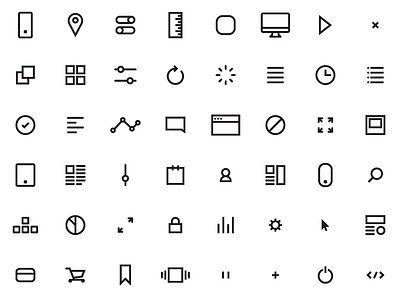 Icons black icons line simple ui user interface