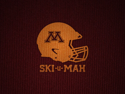Ski U Mah design football gophers logo minnesota