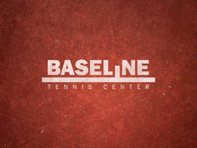 Baseline Tennis Center (Concept) athletics logo sports tennis university of minnesota