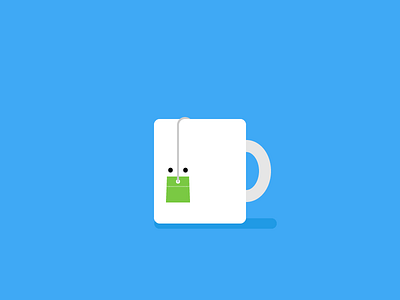 Little Tea Cup coffee cup face illustration mug tea