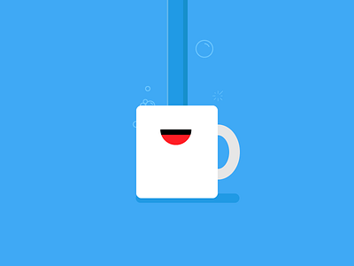 Fresh Rinse coffee cup face illustration mug rinse wash water