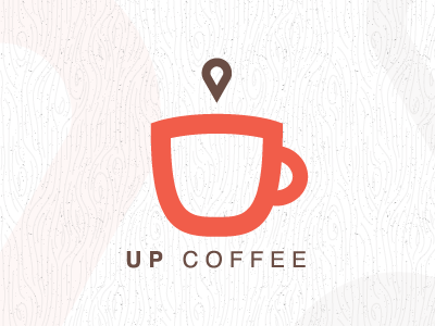 Up Coffee coffee design drop logo nonprofit