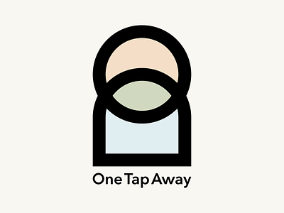 One Tap Away color icon line logo mark pastel tap