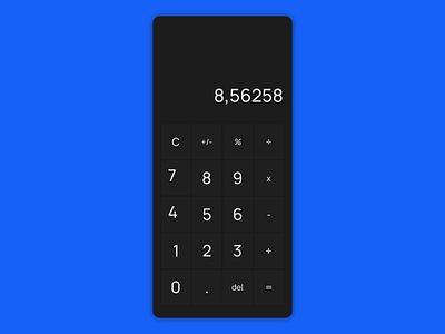 Calculator project for #DailyUI #004 004 app app design covid19 dailyui design iphone ui userinterface