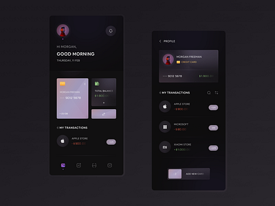 Banking App Concept | Dark