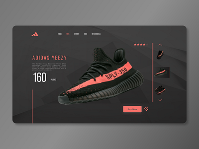 Adidas Yeezy - Web by Ilija Gavrilovic on Dribbble