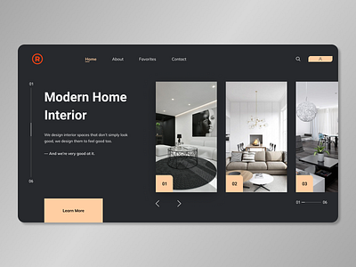Furniture Homepage Concept