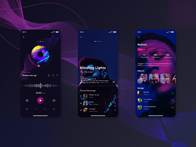 Music Player App app design ios ios app trend 2020 ui ui ux uidesign uiux ux ux design uxdesign uxui webdesig