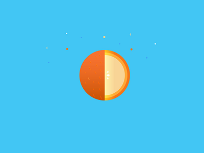 Flat Orange design flatdesign illustration