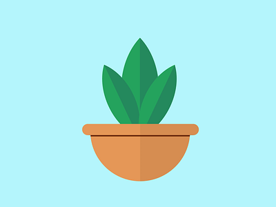 Flat Plant design flatdesign illustration