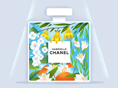 Gabrielle Chanel perfume 🌺 book illustration brand branding chanel design flowers perfume