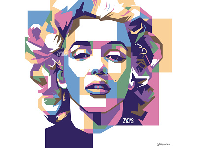 Marlyn Monroe illustration pop art portrait