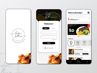 Mobile App Design for Cafe/Kedai app branding graphic design logo mobile mobile app mobile app design