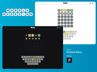 Wordle Redesign | Dribble WEEKLY WARM-UP Prompt No.95