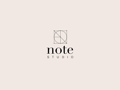 Note studio architecture branding design interior design interior designer logo minimal simple logo