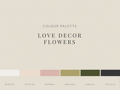 Colour palette branding clean design flat minimal typography vector