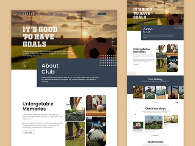 Interactive UI/UX Design For A Soccer Club Website