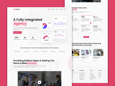 Custom Design For An Agency Website agency briliant design digi figma ideas integrated sucess technologies ui ux website