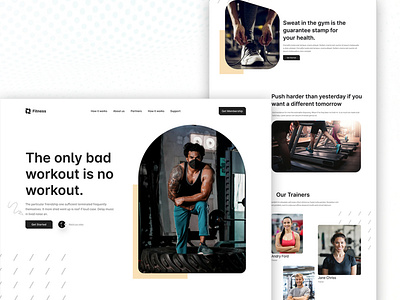 Optimized Design For A Fitness Website