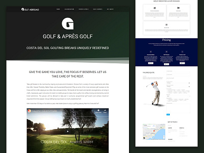 Innovative UI/UX Design abroad accomodation agency design figma game golf golfcourses landingpage ui ux website