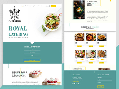 Stunning Design For A Catering Website affordableprices agency catering deliciousfood design eating figma food ui ux website