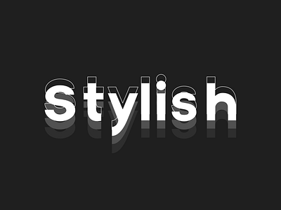 Stylish design illustration logo ui