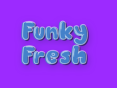 Funky Fresh design illustration logo