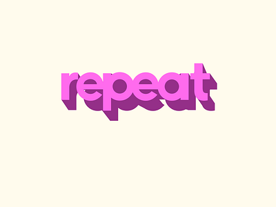 repeat design illustration logo