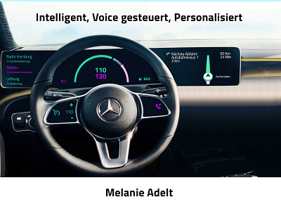 Mercedes :: Voice :: UX :: Produktidee :: Melanie Adelt car dashboard drive idea product ui ux voice