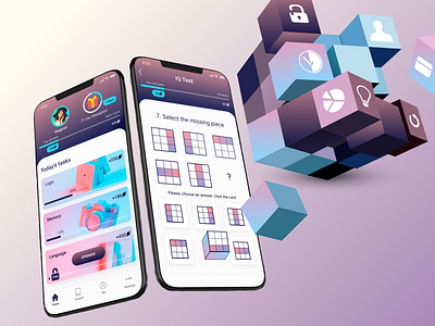 Smartum mobile app app education education app gamification progress bar ui