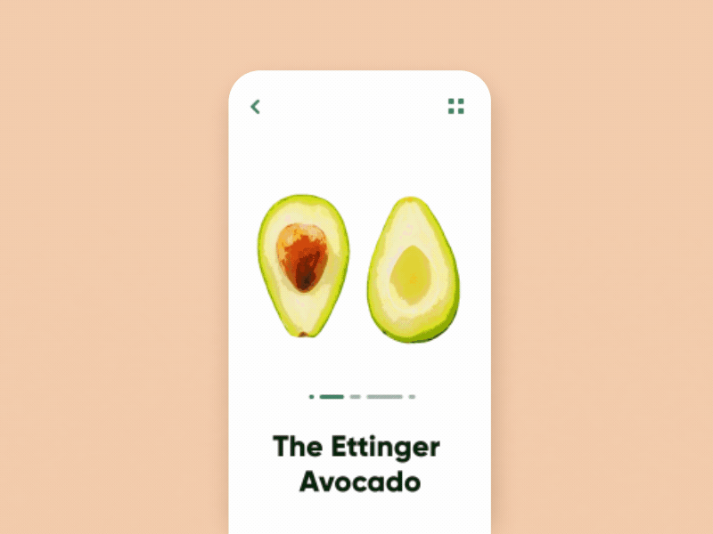 Avocadoo App Animation adobe after effects adobe xd animation app app functions avocado app avocados browse demonstration fruit green likes prototype recipe ui ui ux ui design user interface