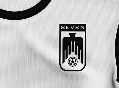 Seven Academy Logo Breakdown black brand identity branding design emblem football logo logotype simple simplistic sketch soccer soccer badge soccer logo symbol white yellow