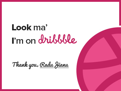 Dribbble dribbble first shot invite thank you
