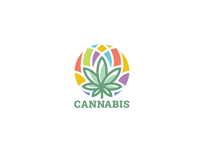 Colorful Cannabis Logo Design