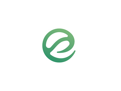 Letter E-Eco Logo Design