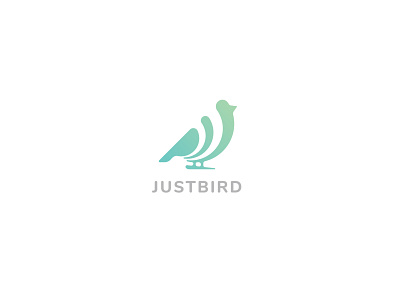 Just Bird-Colorful Logo Design animal bird bird logo design dove fly wing