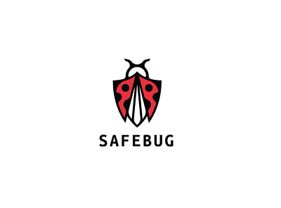 Security Bug Logo bug coding ladybug network programmer safe security shield