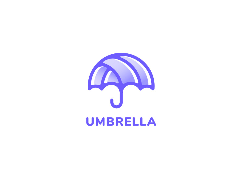 Umbrella Logo Design by 3ab2ou on Dribbble