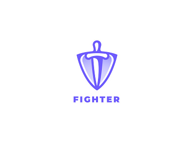 Fighter Logo-Shield and Sword