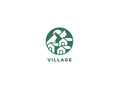 Village in Mountains Logo