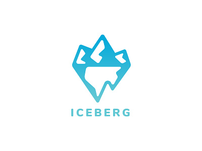 Iceberg Logo Design 3ab2ou iceberg logo logo design minimalist modern mountain professional vector