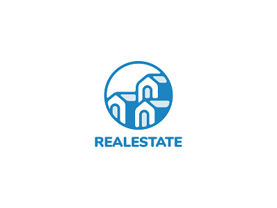 Houses Real Estate Logo Design agency building construction design house logo real estate