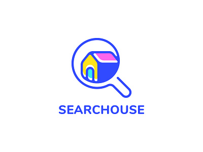 Search House Logo agency building design home house logo real estate residence search template youtube thumbnail