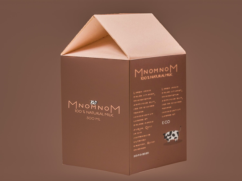 Chocolate milk box by Diana Boboc on Dribbble