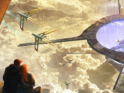 Sky Passage alessandro chirico concept illustration sky sky passage squash and sketch