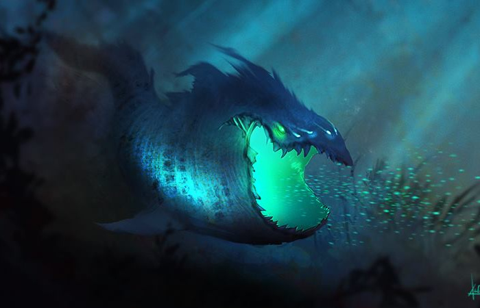 Underwater Dragon by Squash and Sketch on Dribbble