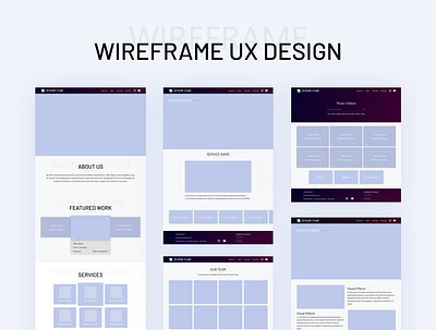 Website Wireframe design ui ux website wireframe