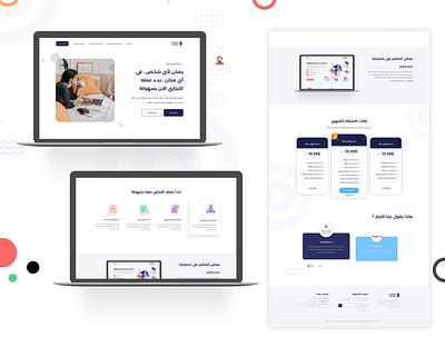 Landing Page Design design flat illustration logo minimal ui ux website