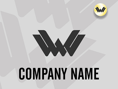 W logo branding company logo graphic design logo simple w lettermark logo w logo